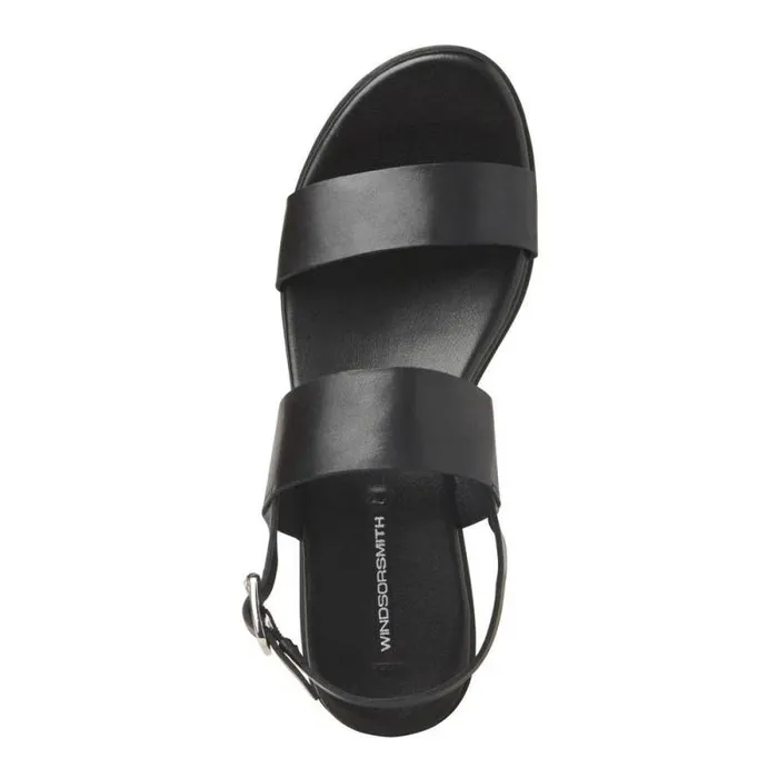 Windsor Smith Sandals Women EMMY BLACK LEATHER SANDALS