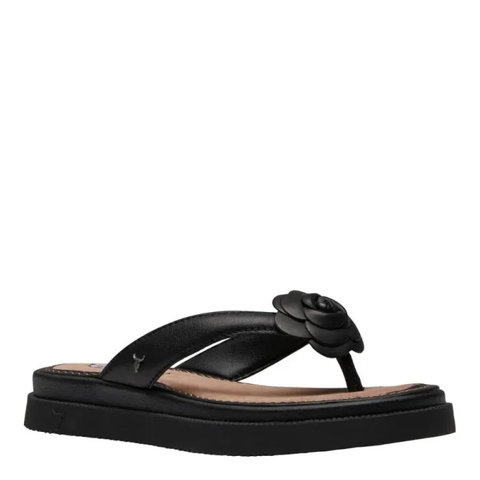 Windsor Smith Sandals Women SPOILT BLACK LEATHER SANDALS