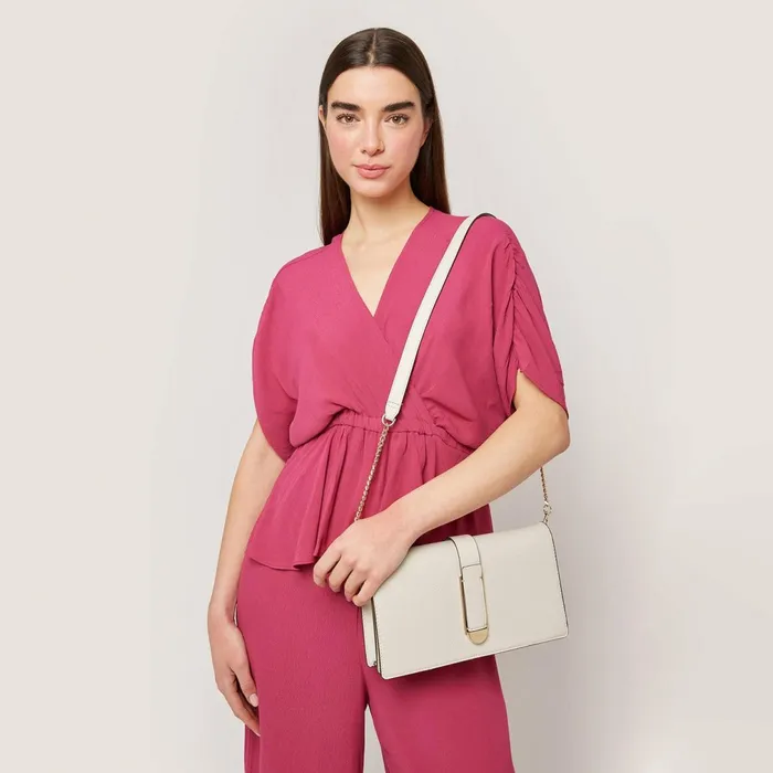 Women Aaliyah White Clutch Bags Fiorelli Occasion Bags
