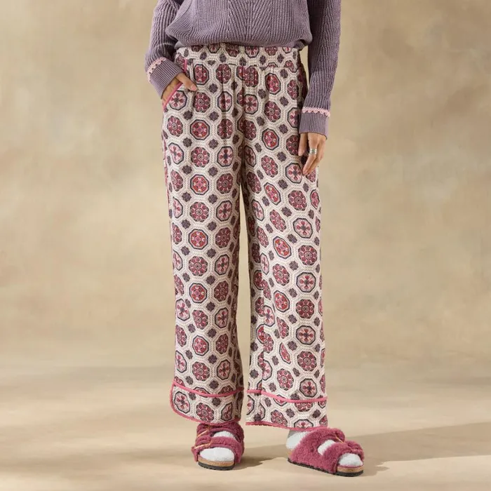Women Abstract Gardens Pajama Bottoms Vanilla Sundance Catalog Sleep and Lounge Women Abstract Gardens Pajama Bottoms Vanilla Sundance Catalog Sleep and Lounge