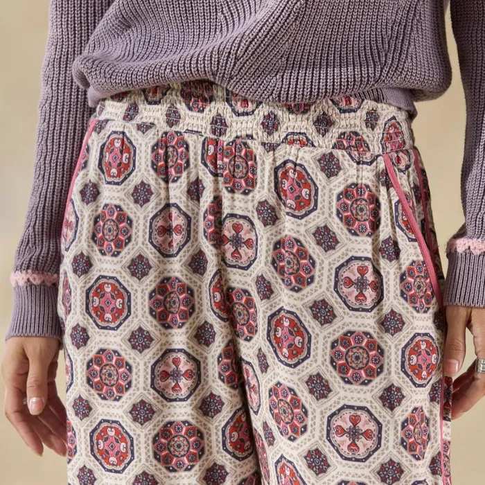 Women Abstract Gardens Pajama Bottoms Vanilla Sundance Catalog Sleep and Lounge Women Abstract Gardens Pajama Bottoms Vanilla Sundance Catalog Sleep and Lounge