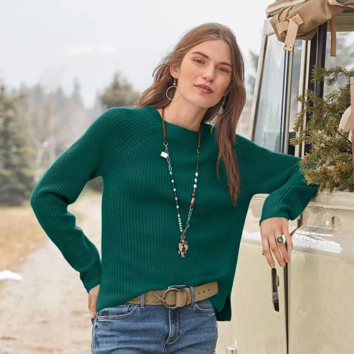 Women Acadia Cashmere Sweater Lilac Sundance Catalog Sweaters