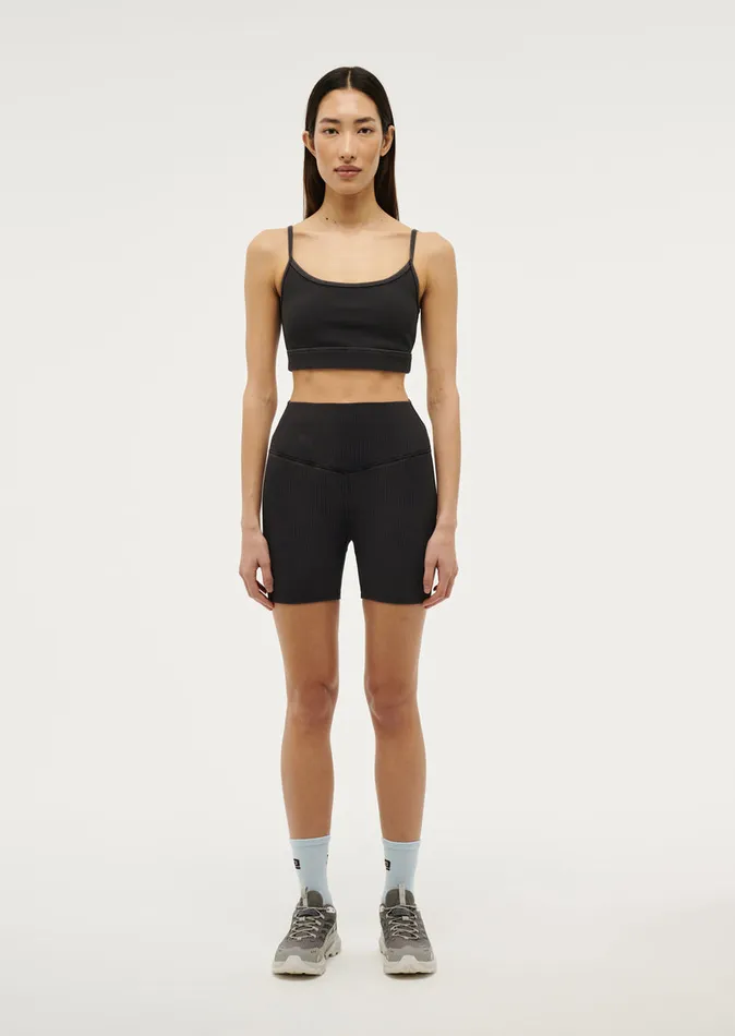 Women Activewear PE Nation ACTUALISE 58243 BIKE SHORT IN WASHED BLACK