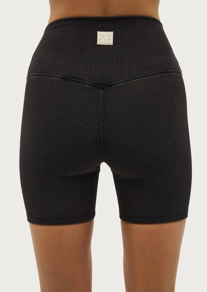 Women Activewear PE Nation ACTUALISE 58243 BIKE SHORT IN WASHED BLACK
