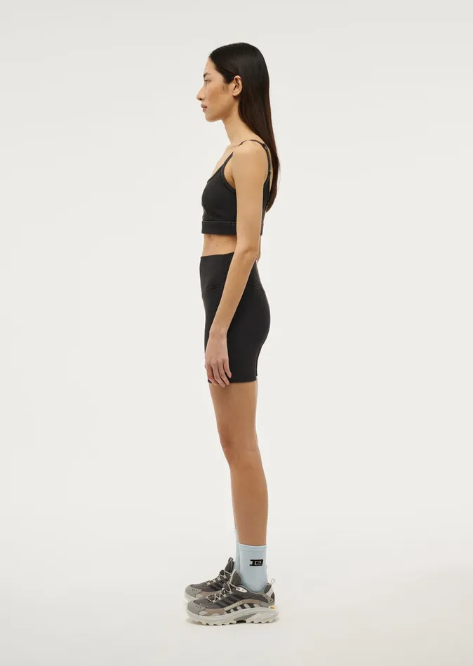 Women Activewear PE Nation ACTUALISE 58243 BIKE SHORT IN WASHED BLACK