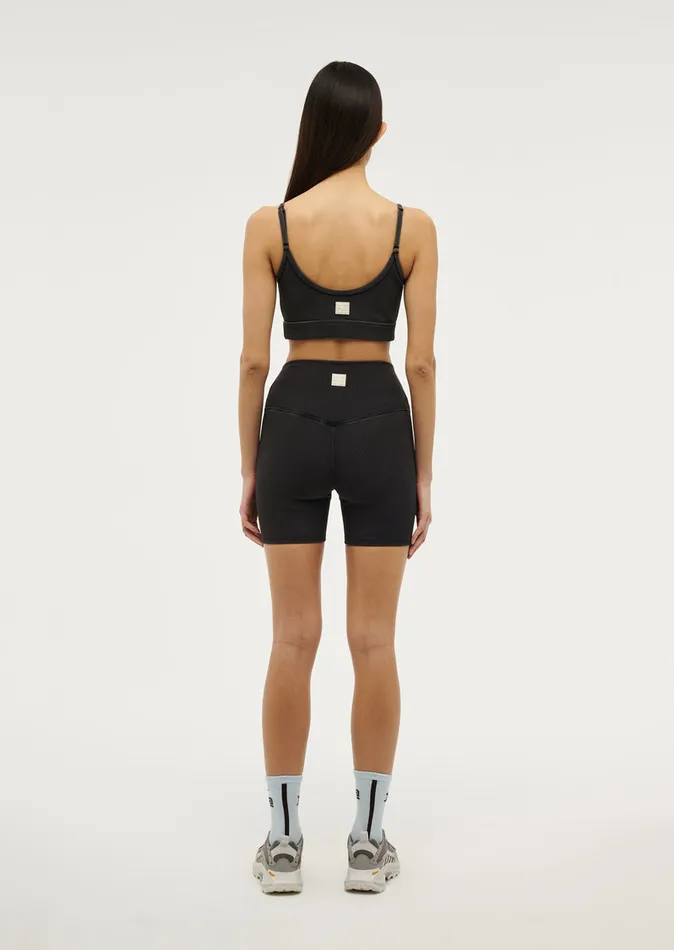 Women Activewear PE Nation ACTUALISE 58243 BIKE SHORT IN WASHED BLACK
