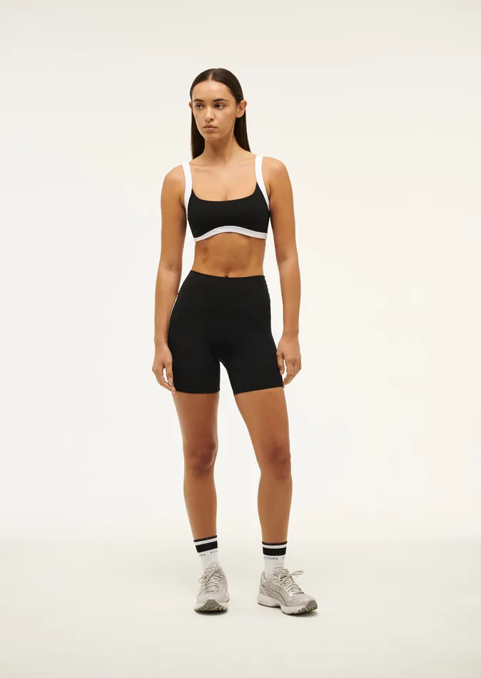 Women ActivewearShorts PE Nation FREE PLAY 58243 BIKE SHORT IN BLACK OPTIC WHITE
