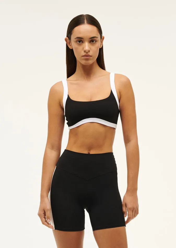 Women ActivewearShorts PE Nation FREE PLAY 58243 BIKE SHORT IN BLACK OPTIC WHITE