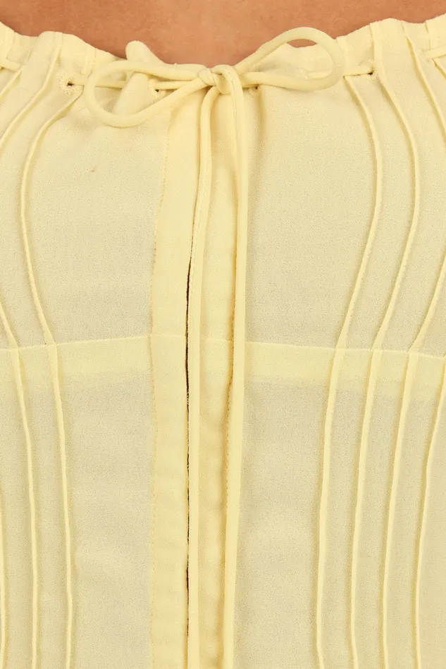 Women Alice Corset Top Honeysuckle Yellow Tops Petal and Pup