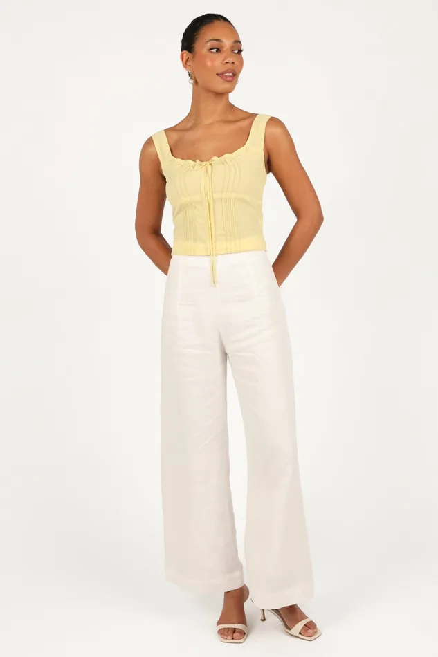 Women Alice Corset Top Honeysuckle Yellow Tops Petal and Pup