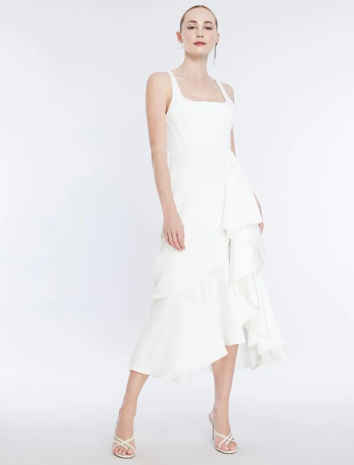 Women Alloria Sleeveless Cocktail Dress Gardenia BCBG Dresses