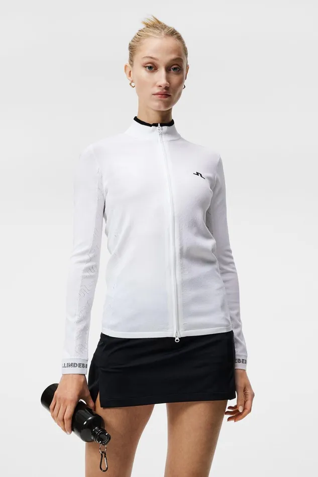 Women Almaida Knitted Sweater White JLindeberg Knitwear