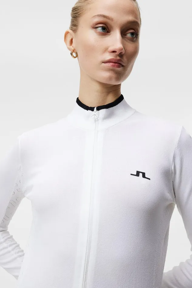 Women Almaida Knitted Sweater White JLindeberg Knitwear