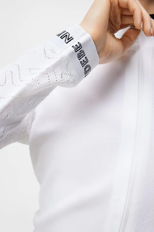 Women Almaida Knitted Sweater White JLindeberg Knitwear