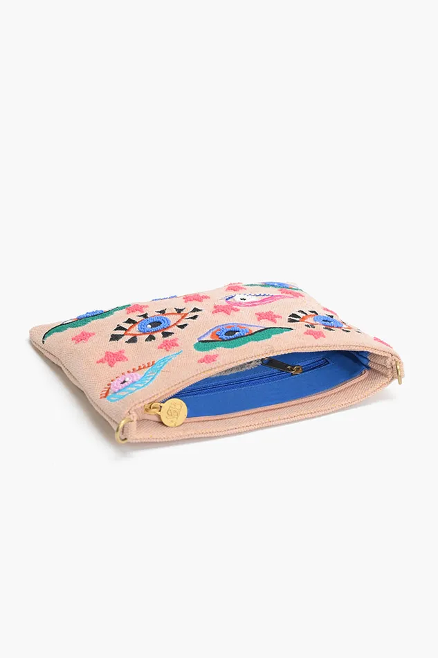 Women America and Beyond Mystic Gaze Pink Clutch Clutches