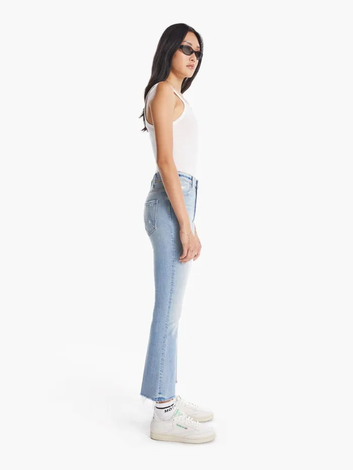 Women Ankle Mother Denim The Hustler Ankle Fray Lightpastel Blue