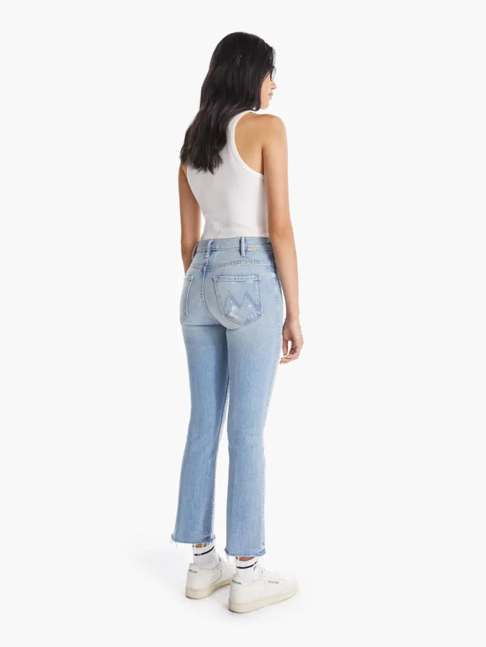 Women Ankle Mother Denim The Hustler Ankle Fray Lightpastel Blue
