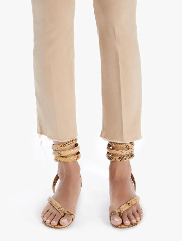 Women Ankle Mother Denim The Insider Ankle Fray Khaki