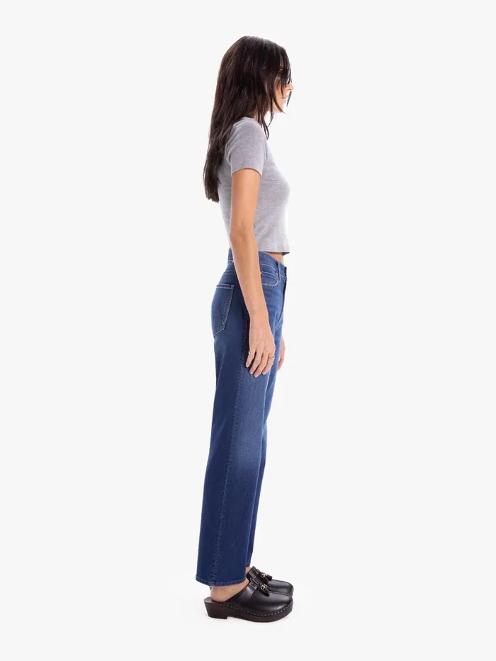 Women Ankle Mother Denim The Kick It Ankle Medium Blue