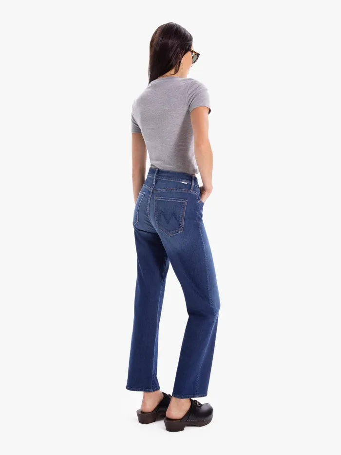 Women Ankle Mother Denim The Kick It Ankle Medium Blue