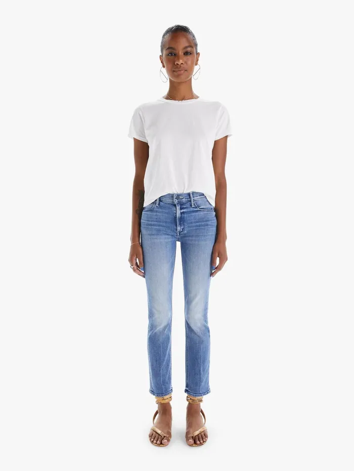 Women Ankle Mother Denim The Mid Rise Dazzler Ankle Medium Blue