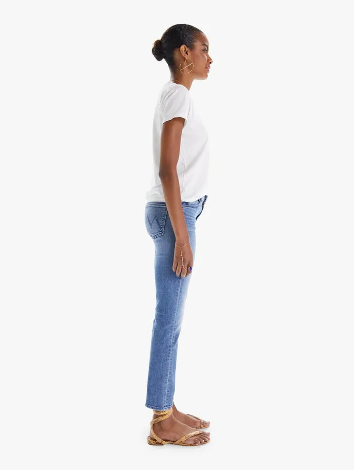 Women Ankle Mother Denim The Mid Rise Dazzler Ankle Medium Blue