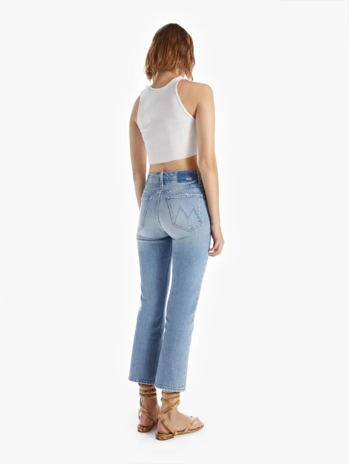 Women Ankle Mother Denim The Tripper Medium Blue
