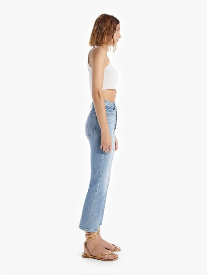 Women Ankle Mother Denim The Tripper Medium Blue