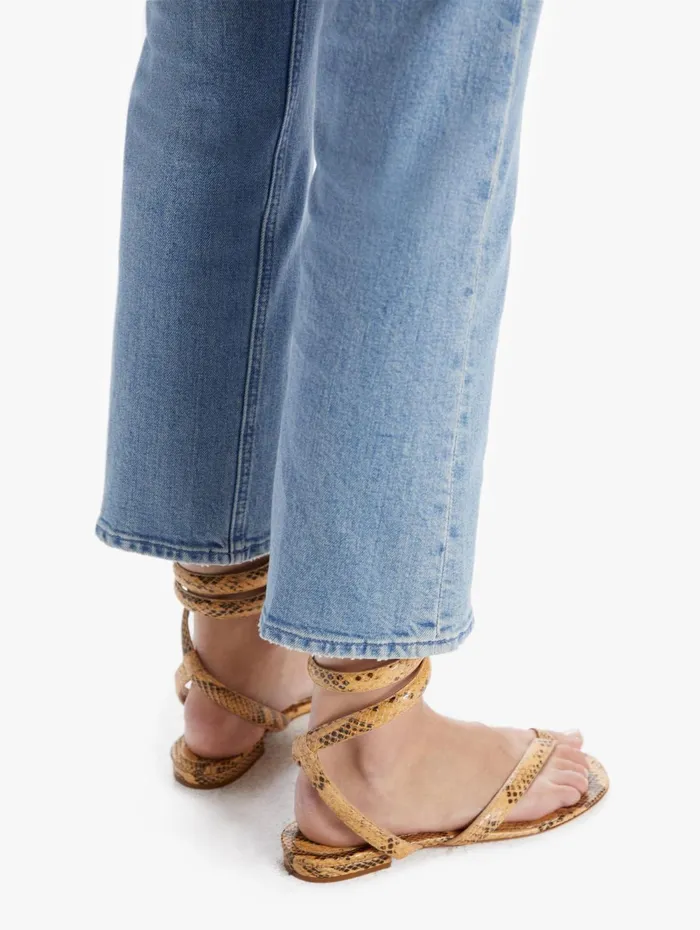 Women Ankle Mother Denim The Tripper Medium Blue
