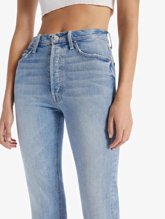 Women Ankle Mother Denim The Tripper Medium Blue