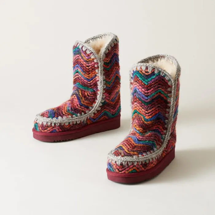 Women Arctic 24 Wool Boots Burgundy Multi Sundance Catalog Boots Women Arctic 24 Wool Boots Burgundy Multi Sundance Catalog Boots