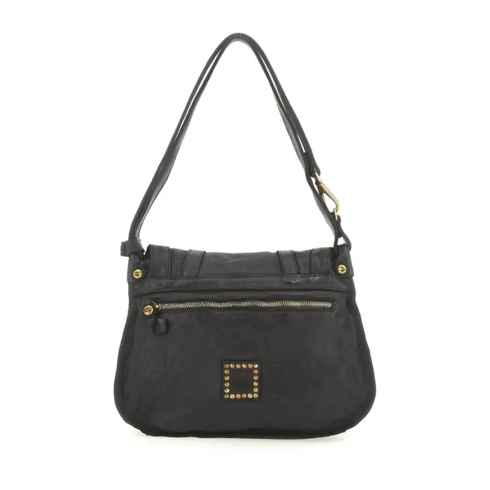 Women Arya Black Campomaggi ShoulderHobo Bag
