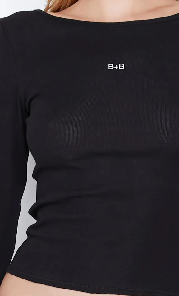 Women BB LONG SLEEVE TOP 8211 BLACK Bec Bridge Long Sleeve