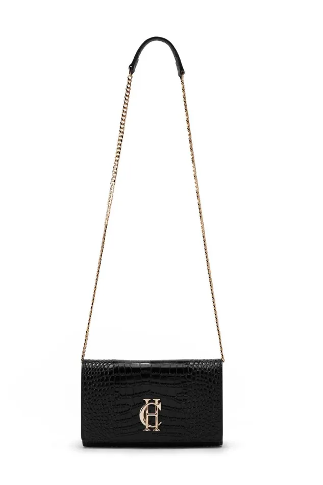 Women Bags Holland Cooper Highbury Clutch Bag Black Gold Women Bags Holland Cooper Highbury Clutch Bag Black Gold