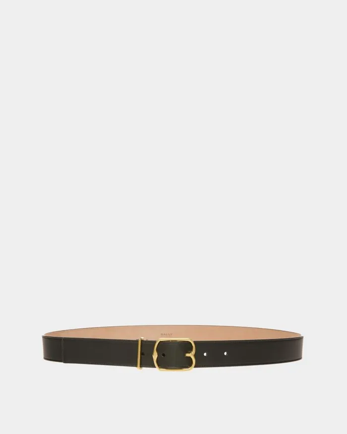 Women Bally Belts Emblem Belt In Black Leather Black