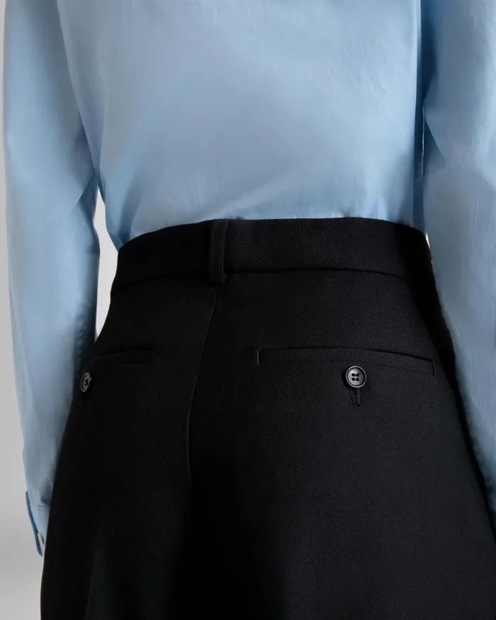 Women Bally Pants Flared Pants In Black Wool Black Women Bally Pants Flared Pants In Black Wool Black