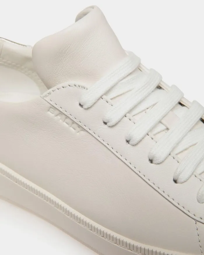 Women Bally Sneakers Raise Sneaker In White And Gold Leather White