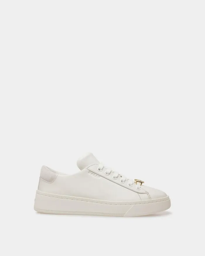 Women Bally Sneakers Raise Sneakers In White Leather White
