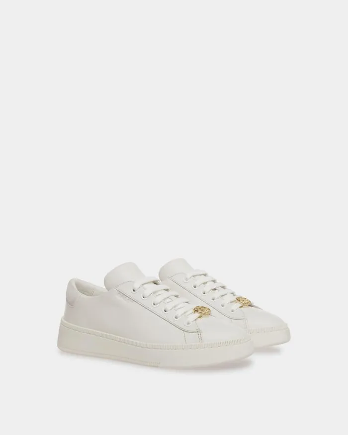 Women Bally Sneakers Raise Sneakers In White Leather White