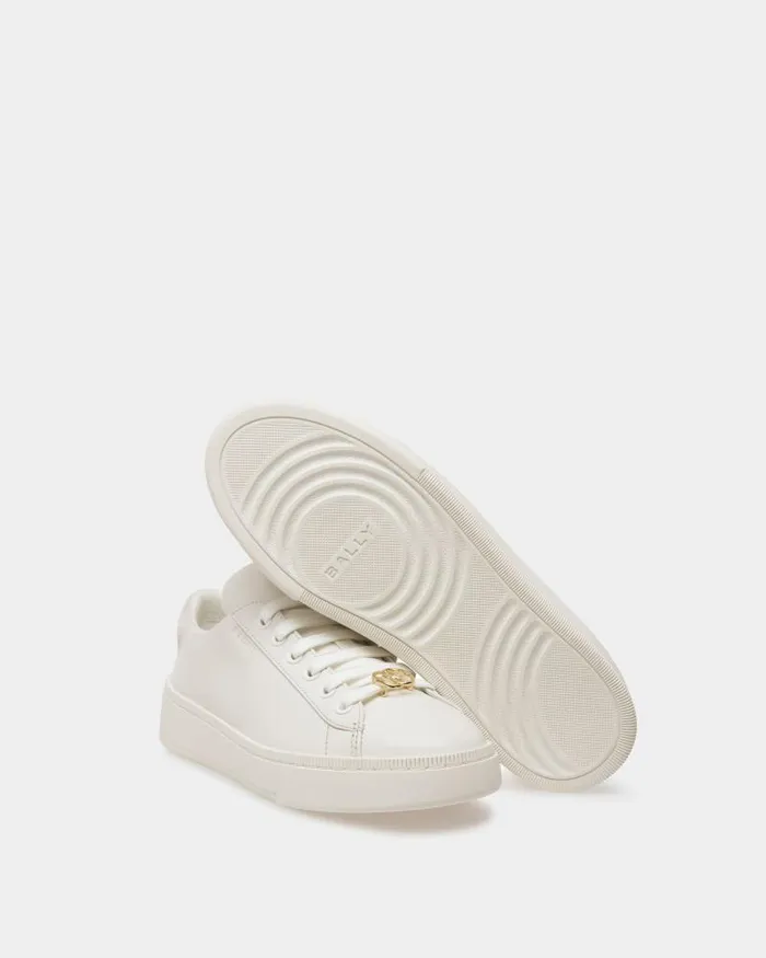 Women Bally Sneakers Raise Sneakers In White Leather White