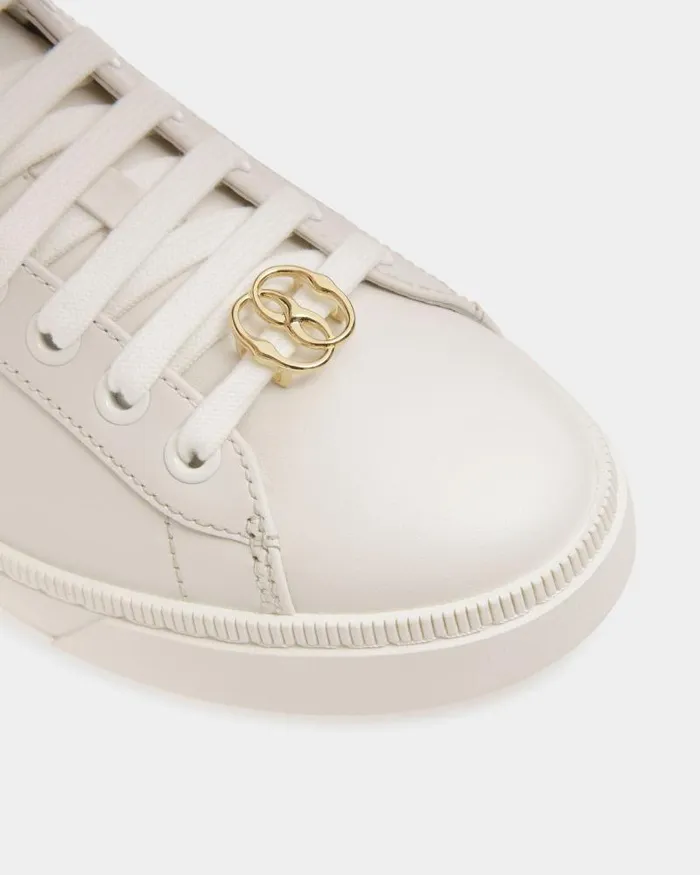 Women Bally Sneakers Raise Sneakers In White Leather White