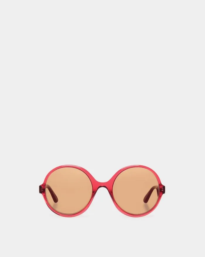 Women Bally Sunglasses Ursula Sunglasses In Red Acetate Red