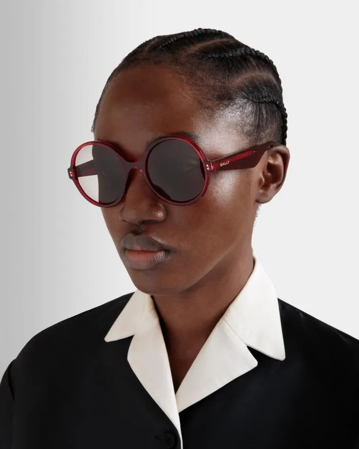Women Bally Sunglasses Ursula Sunglasses In Red Acetate Red Women Bally Sunglasses Ursula Sunglasses In Red Acetate Red