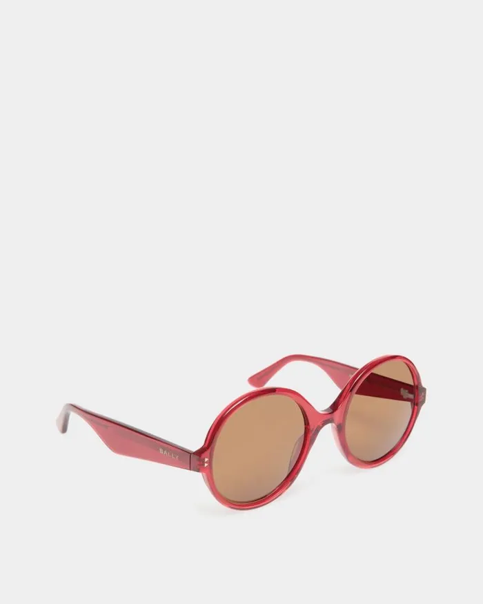 Women Bally Sunglasses Ursula Sunglasses In Red Acetate Red Women Bally Sunglasses Ursula Sunglasses In Red Acetate Red
