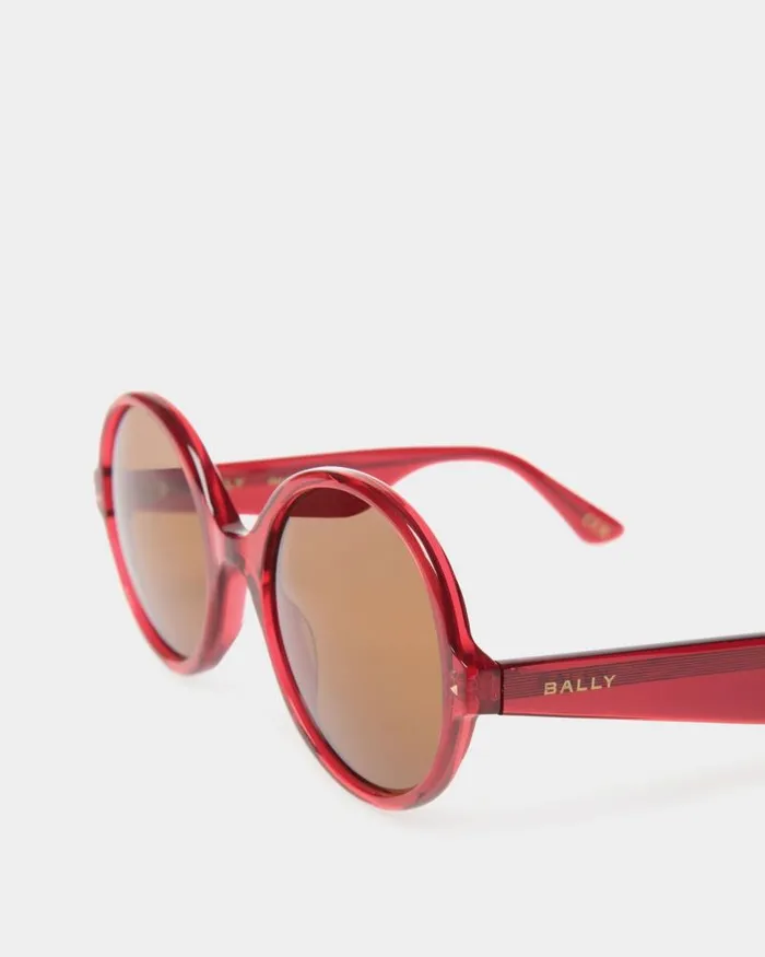 Women Bally Sunglasses Ursula Sunglasses In Red Acetate Red Women Bally Sunglasses Ursula Sunglasses In Red Acetate Red