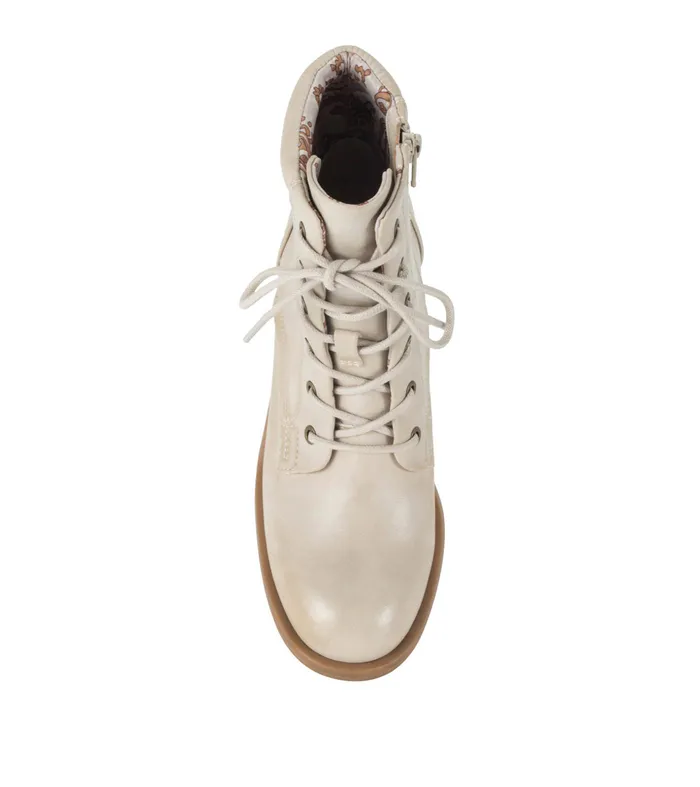 Women Baretraps Booties Allister Lace Up Bootie Milkyway