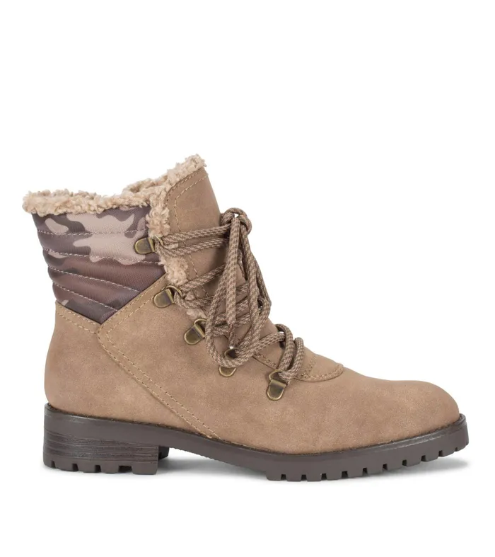 Women Baretraps Booties Dennison Lace Up Boot Mushroom Camo