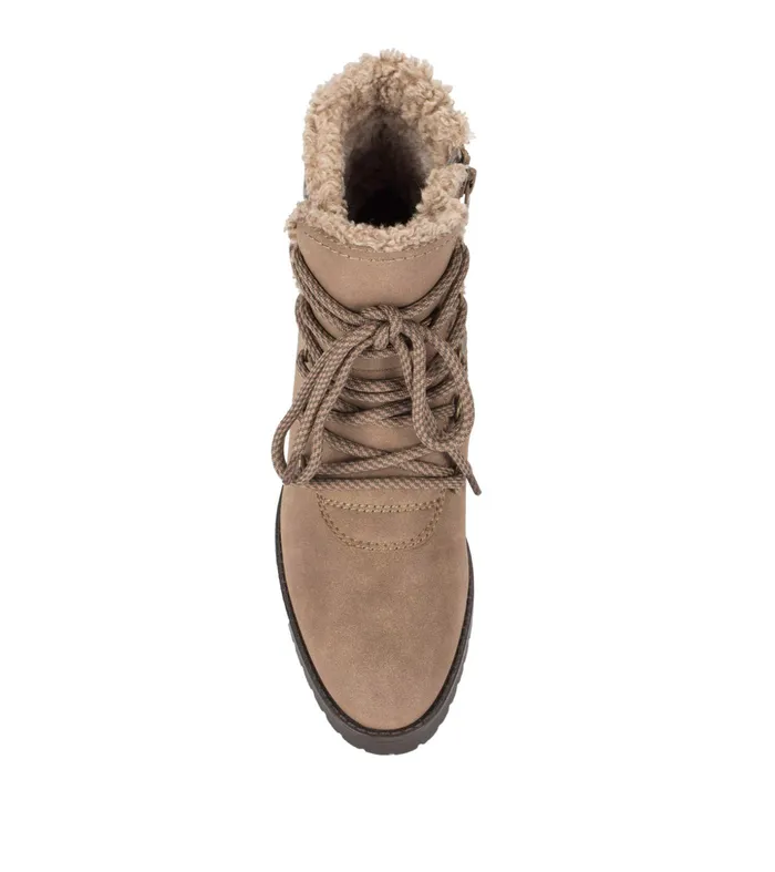 Women Baretraps Booties Dennison Lace Up Boot Mushroom Camo