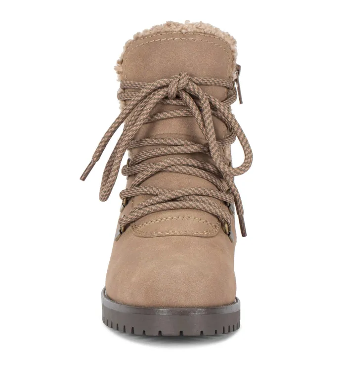 Women Baretraps Booties Dennison Lace Up Boot Mushroom Camo