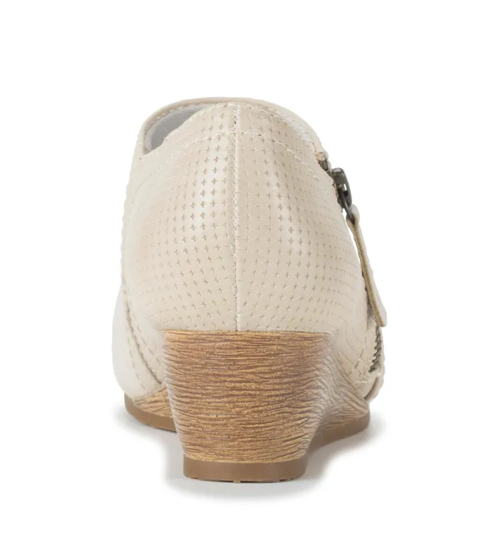Women Baretraps Booties Louise Wedge Ankle Bootie Milkyway